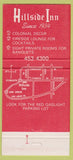 Matchbook Cover - Hillside Inn Plymouth MI 30 Strike
