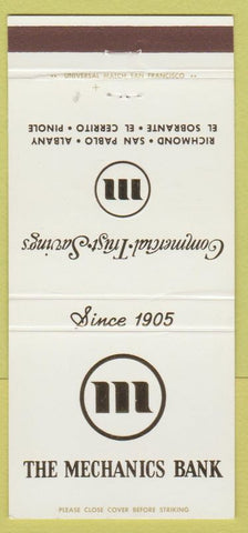 Matchbook Cover - Merchants Bank Richmond Albany El Cerrito Pinole CA 30 Strike