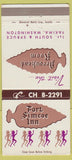 Matchbook Cover - Fort Simcoe Inn Yakima WA WEAR 30 Strike