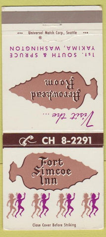 Matchbook Cover - Fort Simcoe Inn Yakima WA WEAR 30 Strike