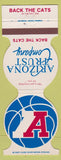 Matchbook Cover - Arizona Wildcats 1980-81 Basketball Schedule bank