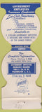 Matchbook Cover - Government Employees Insurance Washington DC POOR Jewelite