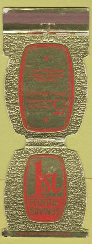 Matchbook Cover - 1st Federal Savings Westfield NJ Cameo