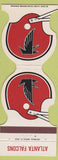 Matchbook Cover - Atlanta Falcons 1980 schedule Stadium Hotel