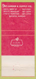 Matchbook Cover - Star Lumber Supply Wichita KS 30 Strike