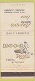 Matchbook Cover - Arroyo Motor Inn Pasadena CA 30 Strike