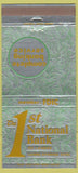Matchbook Cover - 1st National Bank Lander WY 30 Strike