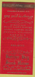Matchbook Cover - Butcher Boy Steak House Andover MA 30 Strike