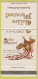 Matchbook Cover - Golden Pheasant Anaheim CA 30 Strike