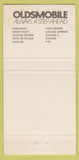 Matchbook Cover - 1972 Oldsmobile Mechanicsburg PA 30 Strike