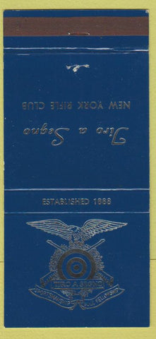 Matchbook Cover - Tiro A Segno New York Rifle Club 30 Strike
