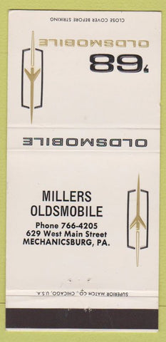 Matchbook Cover - 1968 Oldsmobile Millers Mechanicsburg PA 30 Strike