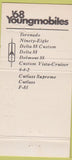 Matchbook Cover - 1968 Oldsmobile Millers Mechanicsburg PA 30 Strike