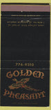Matchbook Cover - Golden Pheasant Anaheim CA 30 Strike