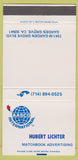 Matchbook Cover - AASCO Matches Hubert Lichter Garden Grove CA 30 Strike