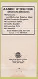 Matchbook Cover - AASCO Matches Hubert Lichter Garden Grove CA 30 Strike
