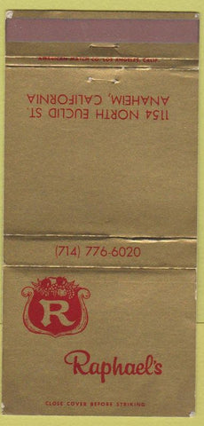 Matchbook Cover - Ralph's Anaheim CA WEAR 30 Strike