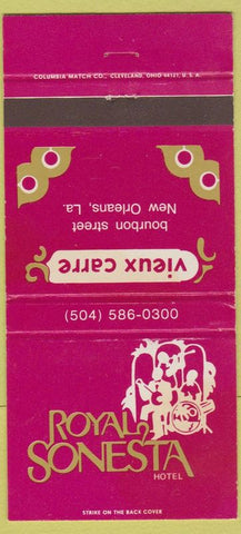 Matchbook Cover - Royal Sonesta Hotel New Orleans LA 30 Strike