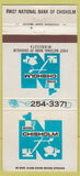 Matchbook Cover - 1st National Bank Chisholm MN 30 Strike