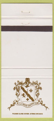 Matchbook Cover - Baton Rouge LA Country Club 30 Strike