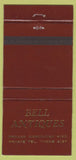 Matchbook Cover - Bell Antiques Princes Risborough UK WEAR 30 Strike