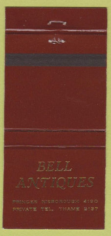 Matchbook Cover - Bell Antiques Princes Risborough UK WEAR 30 Strike