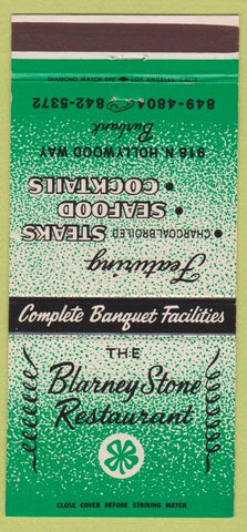 Matchbook Cover - Blarney Stone Restaurant Burbank CA 30 Strike