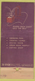 Matchbook Cover - Motel Fresno CA girlie 30 Stick