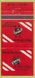 Matchbook Cover - Swiss Baker Brasserie Restaurant Palm Desert CA 30 Strike