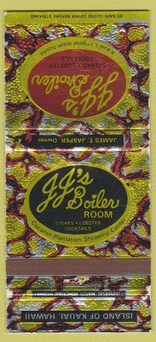 Matchbook Cover - JJ's Broiler Kauai Hawaii 30 Strike
