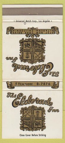 Matchbook Cover - Eldorado Inn Altadena CA 30 Strike