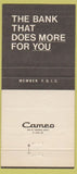 Matchbook Cover - Jonesville Bank Trust LA 30 Strike