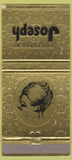 Matchbook Cover - Coiffures by Joseph girlie Knoxville TN 30 Strike