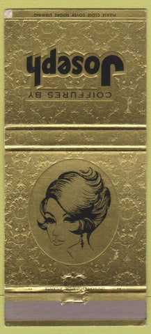 Matchbook Cover - Coiffures by Joseph girlie Knoxville TN 30 Strike