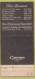 Matchbook Cover - Coiffures by Joseph girlie Knoxville TN 30 Strike