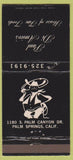 Matchbook Cover - Paul DiAmico's Palm Springs CA 30 Strike