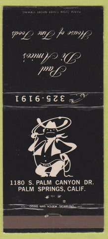 Matchbook Cover - Paul DiAmico's Palm Springs CA 30 Strike