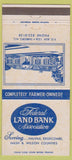 Matchbook Cover - Federal Land Bank Tarboro NC 30 Strike