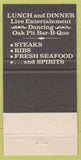 Matchbook Cover - DW Groves Saloon Grover City CA 30 Strike