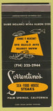 Matchbook Cover - Sorrentino's Restaurant Palm Springs CA 30 Strike