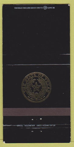 Matchbook Cover - The State of Texas TX 30 Strike