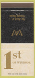 Matchbook Cover - 1st Bank of Windsor Colorado 30 Strike