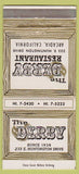 Matchbook Cover - Derby Restaurant Arcadia CA 30 Strike