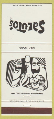 Matchbook Cover - Saluto's Burlingame CA 30 Strike