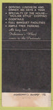 Matchbook Cover - The Fisherman Burlingame CA 30 Strike