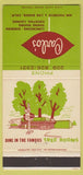 Matchbook Cover - Carlo's Restaurant Los Banos CA 30 Strike