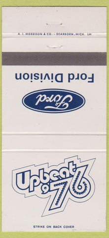 Matchbook Cover - Ford Upbeat 1976 30 Strike