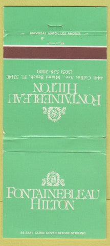 Matchbook Cover - Fontainebleau Hilton Miami Beach FL WEAR 30 Strike