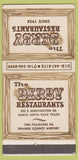 Matchbook Cover - Derby Restaurant Arcadia CA 30 Strike