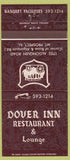 Matchbook Cover - Dover Inn Restaurant Lounge Mount Prospect IL 30 Strike